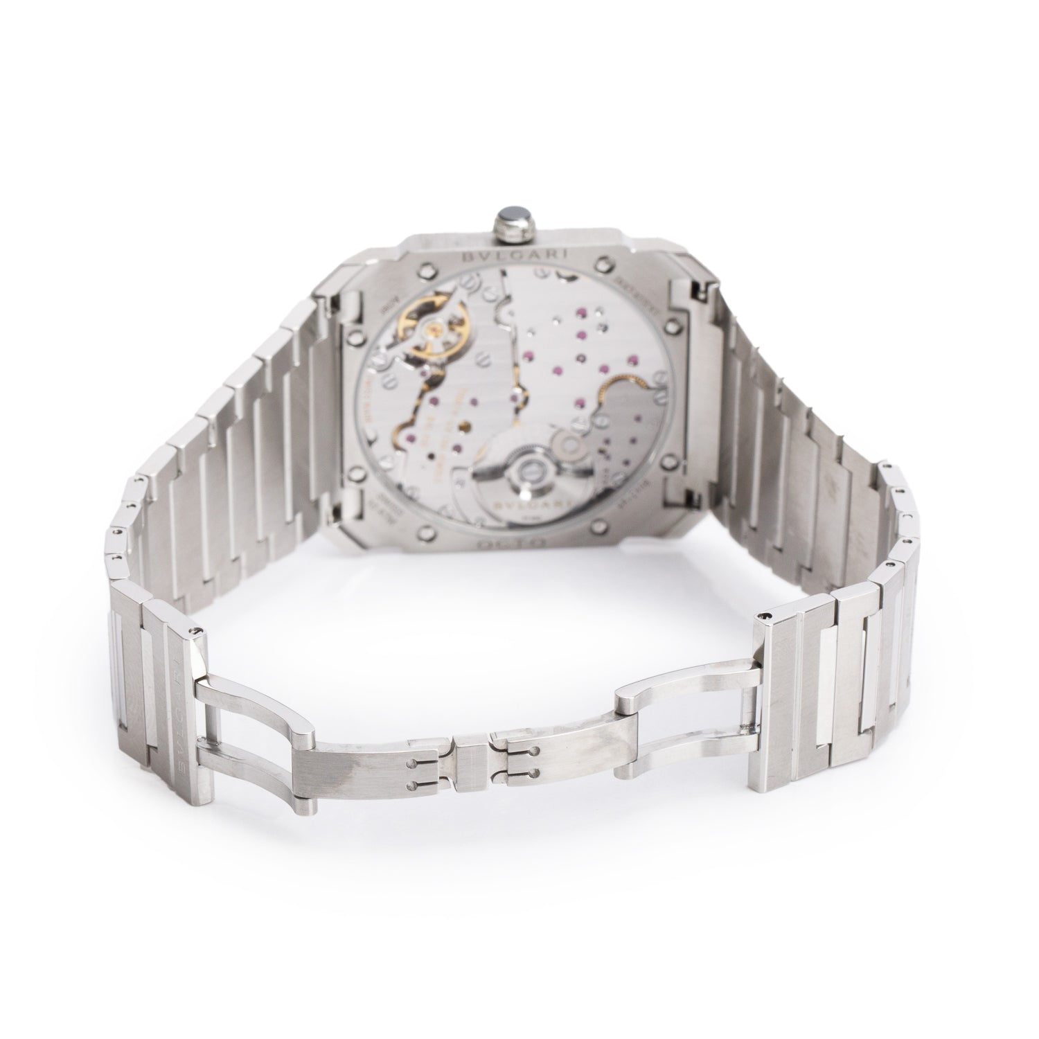 BVLGARI 2022 Stainless Steel Octo Finissimo 40 MM Automatic Watch Back Dial w/ Box & Papers