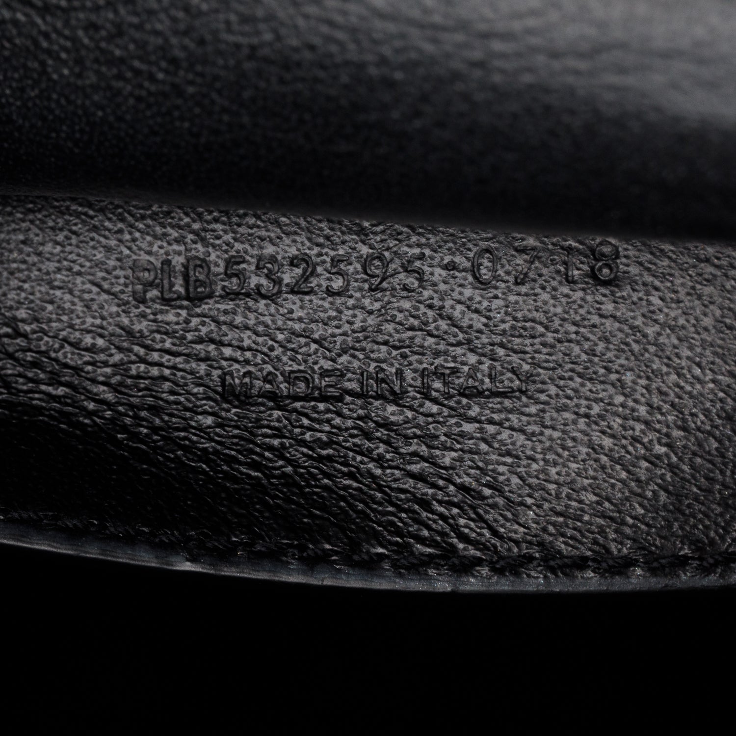 Saint Laurent Black Lambskin Matelasse Monogram Large Vicky Chain Bag