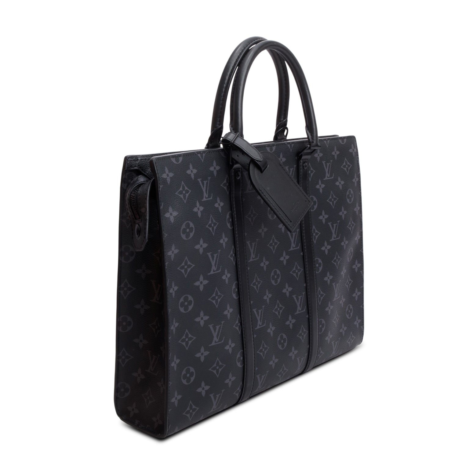 Louis Vuitton Monogram Eclipse Sac Plat 24h w/ Box & Strap