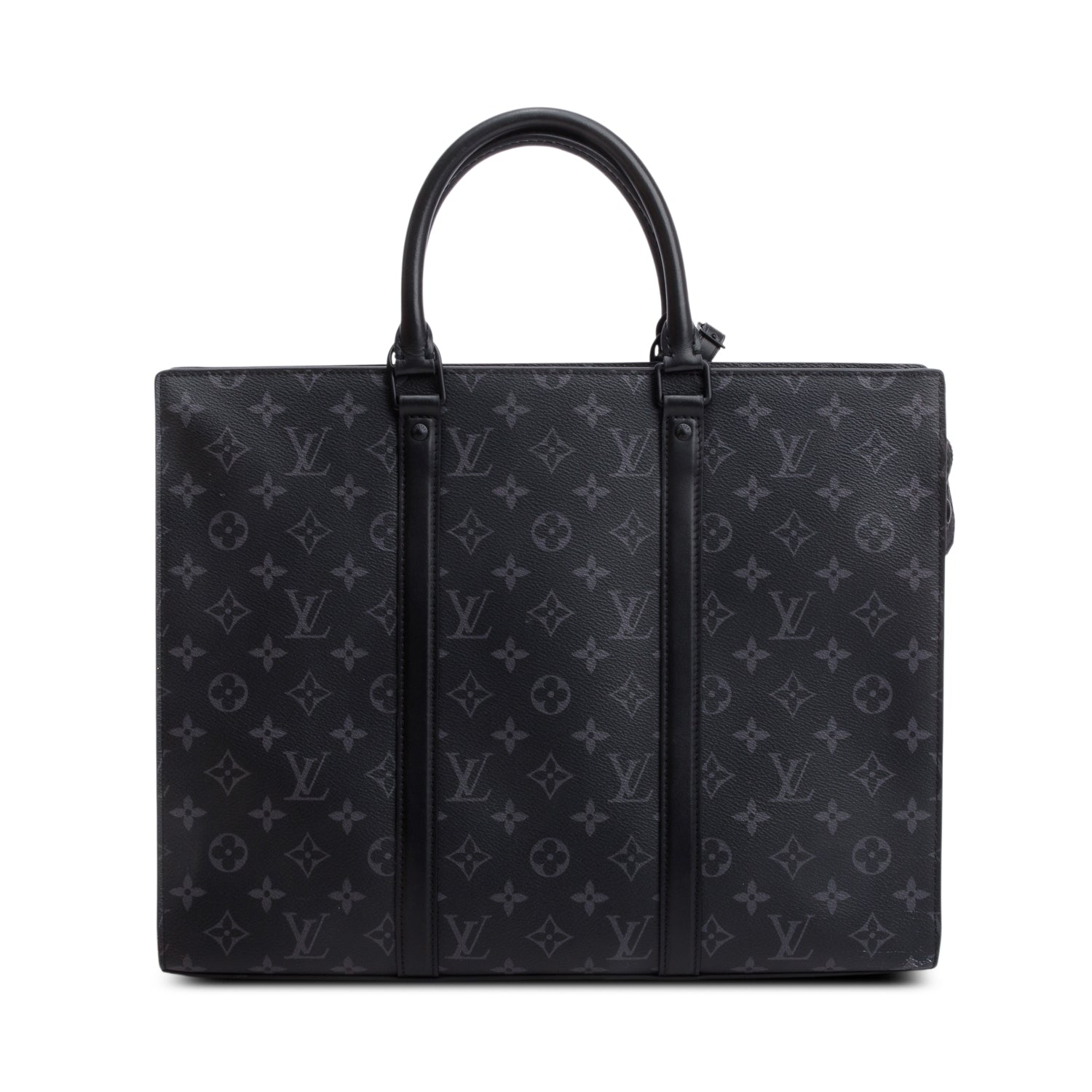 Louis Vuitton Monogram Eclipse Sac Plat 24h w/ Box & Strap