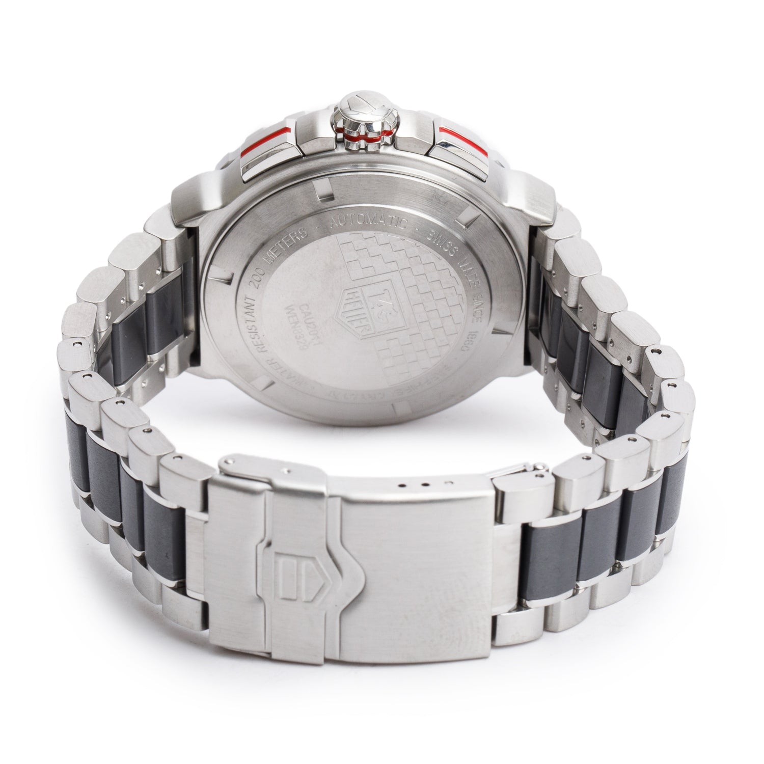 Tag Heuer Stainless Steel & Grey Ceramic Formula 1 Automatic Chronograph 44 mm Watch Grey Dial CAU2011