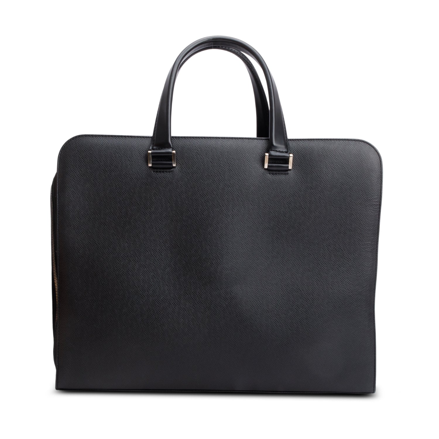 Louis Vuitton Black Taiga Leather Nevski Briefcase Ardoise w/ Box & Strap