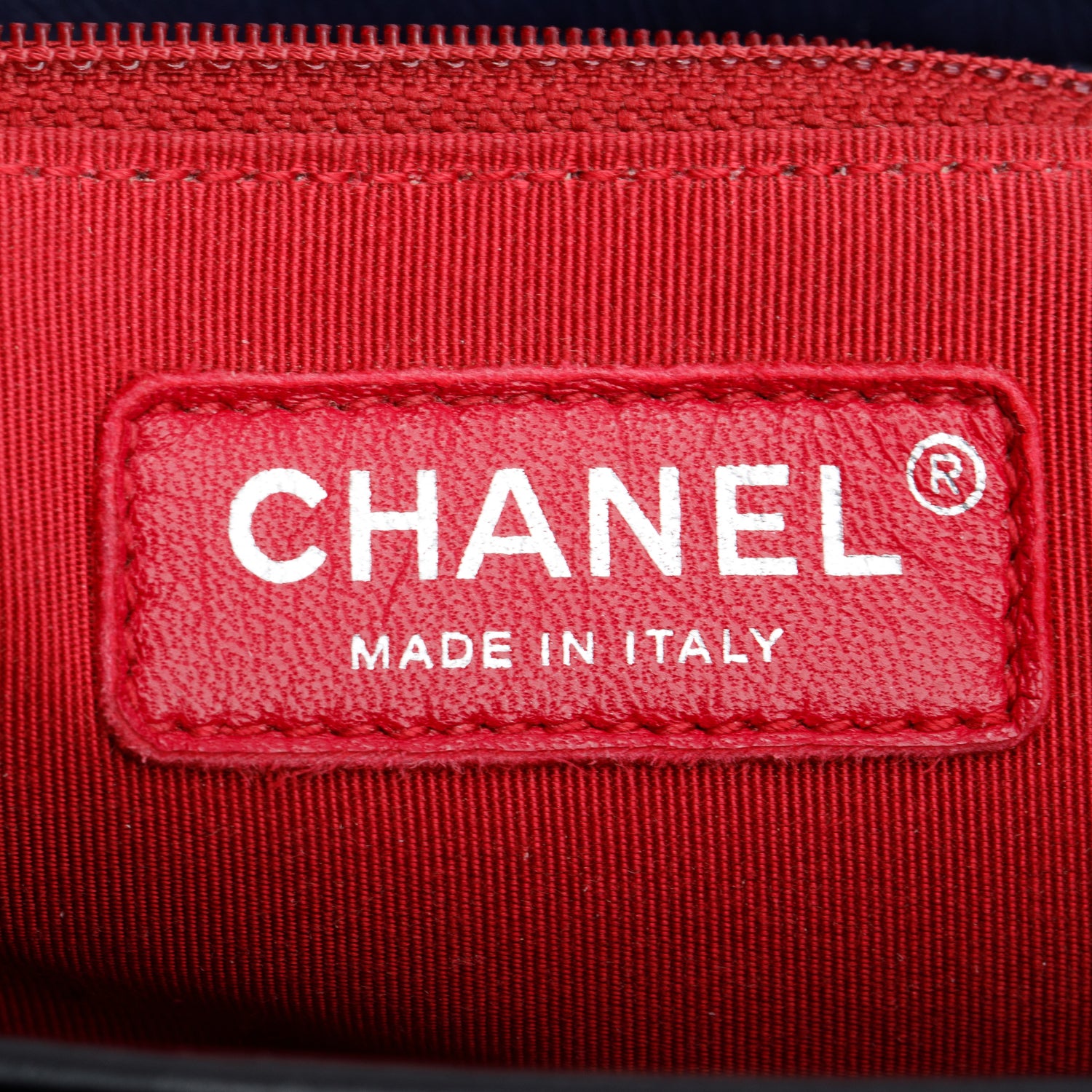 Chanel Blue & Black Aged Calfskin Leather Medium Gabrielle Hobo w/ Authenticity Card