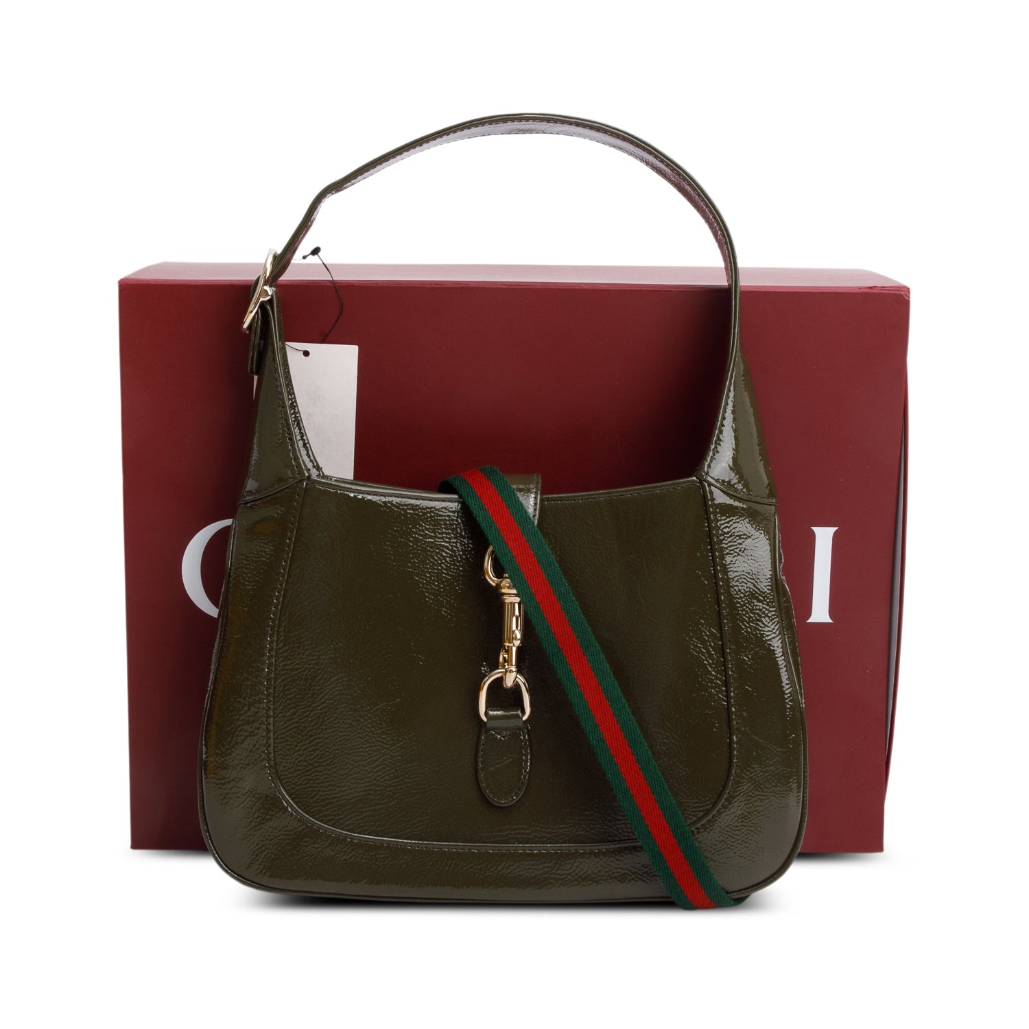 Gucci Green Skipper Calf Small Jackie 1961 Hobo w/ Box