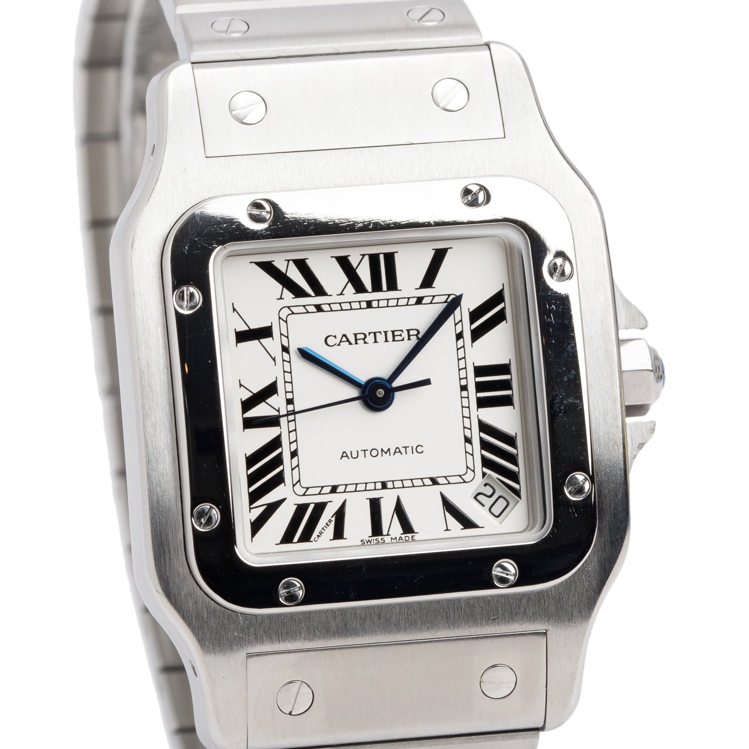 Cartier Stainless Steel Santos Galbee XL Automatic Watch 2823