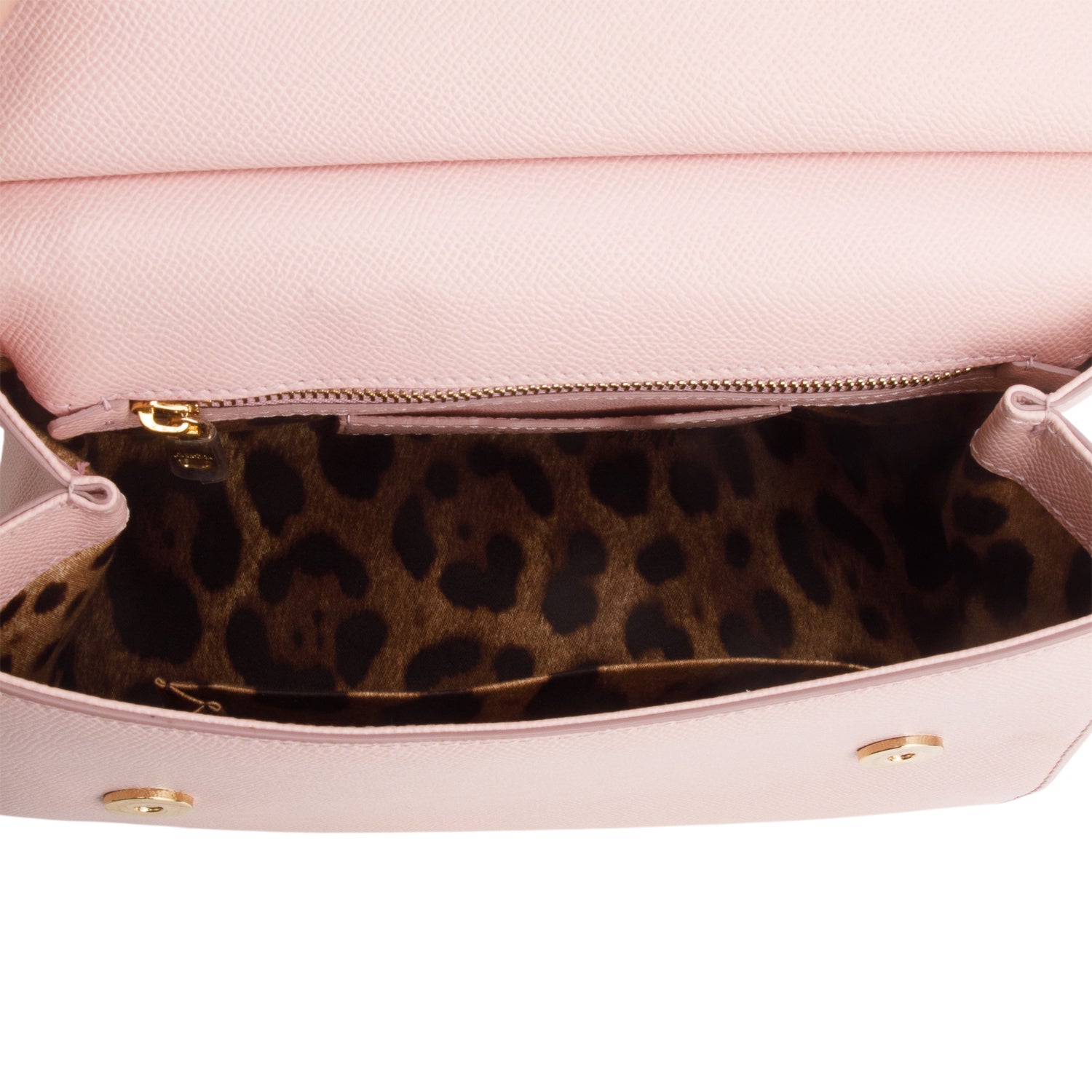 Dolce & Gabanna Pink Dauphine Calfskin Large Sicily Handbag w/ Strap