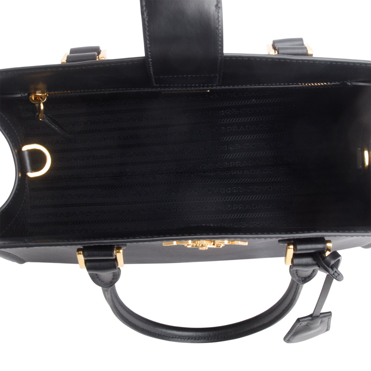Prada Black Saffiano Soft Calfskin Tote w/ Strap