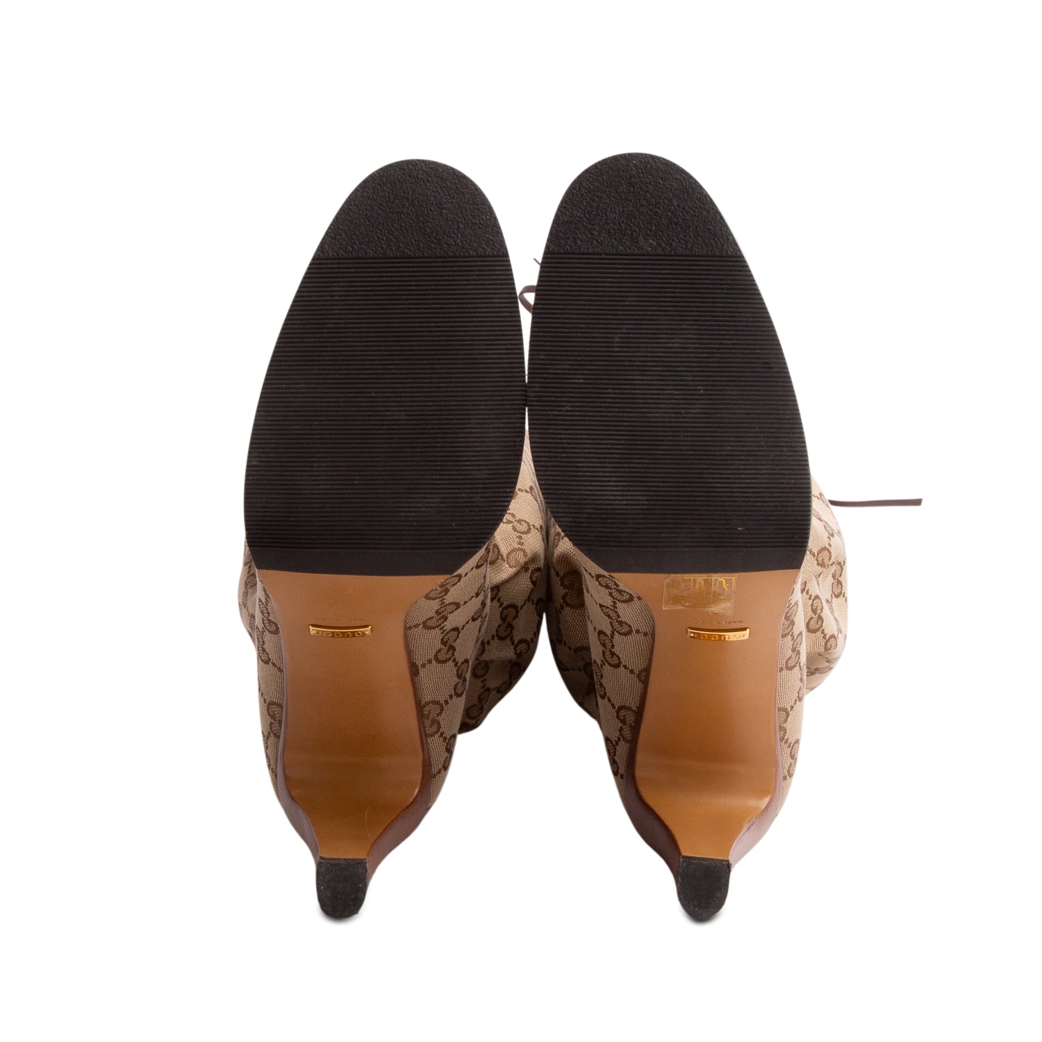 Gucci GG Supreme Monogram Malaga Kid Lisa Boots, Size 42 w/ Box