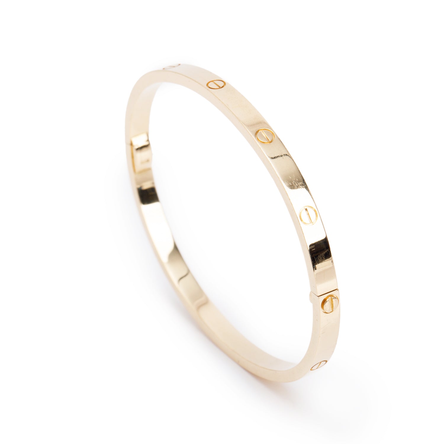 Cartier 18k Yellow Gold 3.65 MM Love Bracelet, Small Model, Size 16 w/ Box
