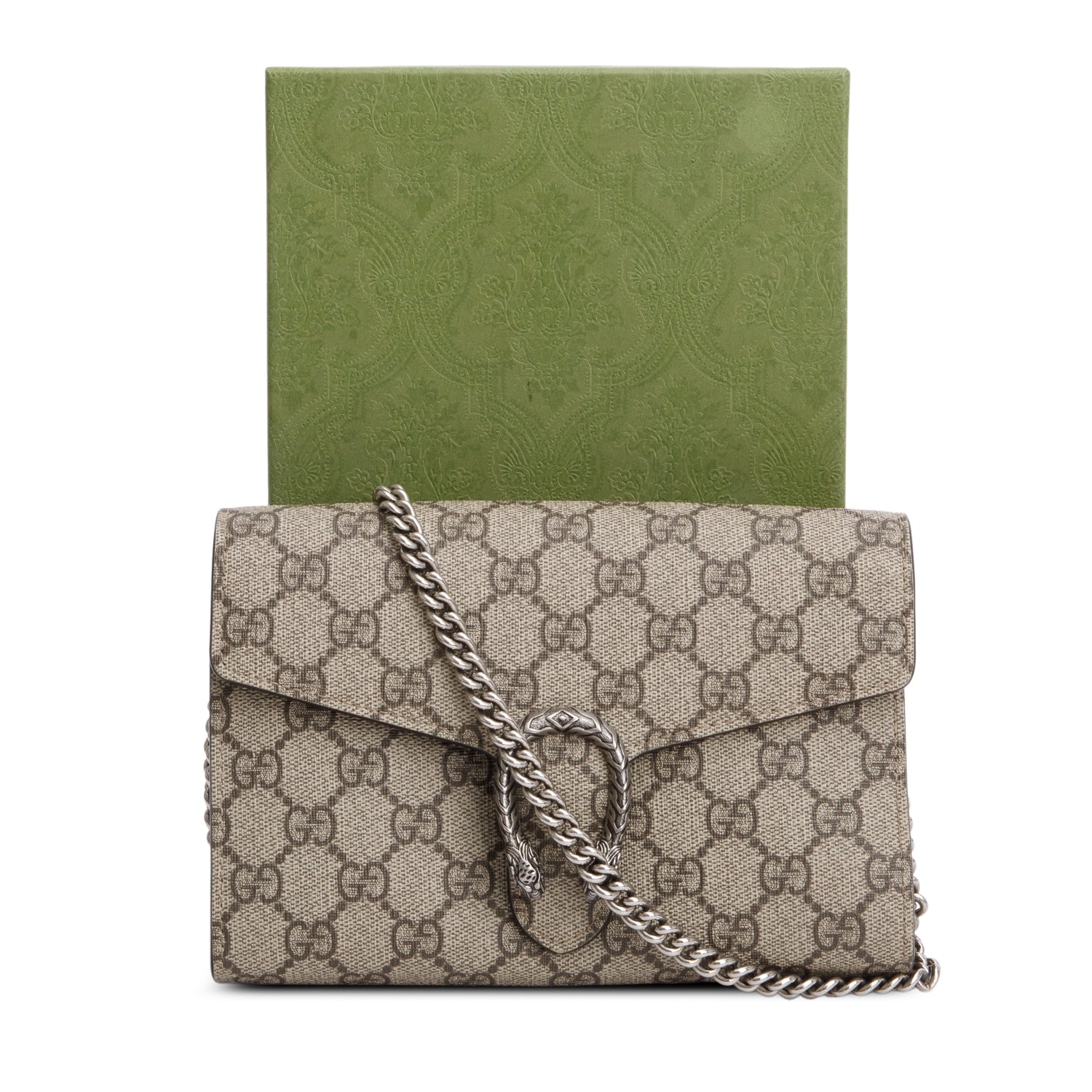 Gucci Dionysus GG Supreme Wallet on Chain w/ Box