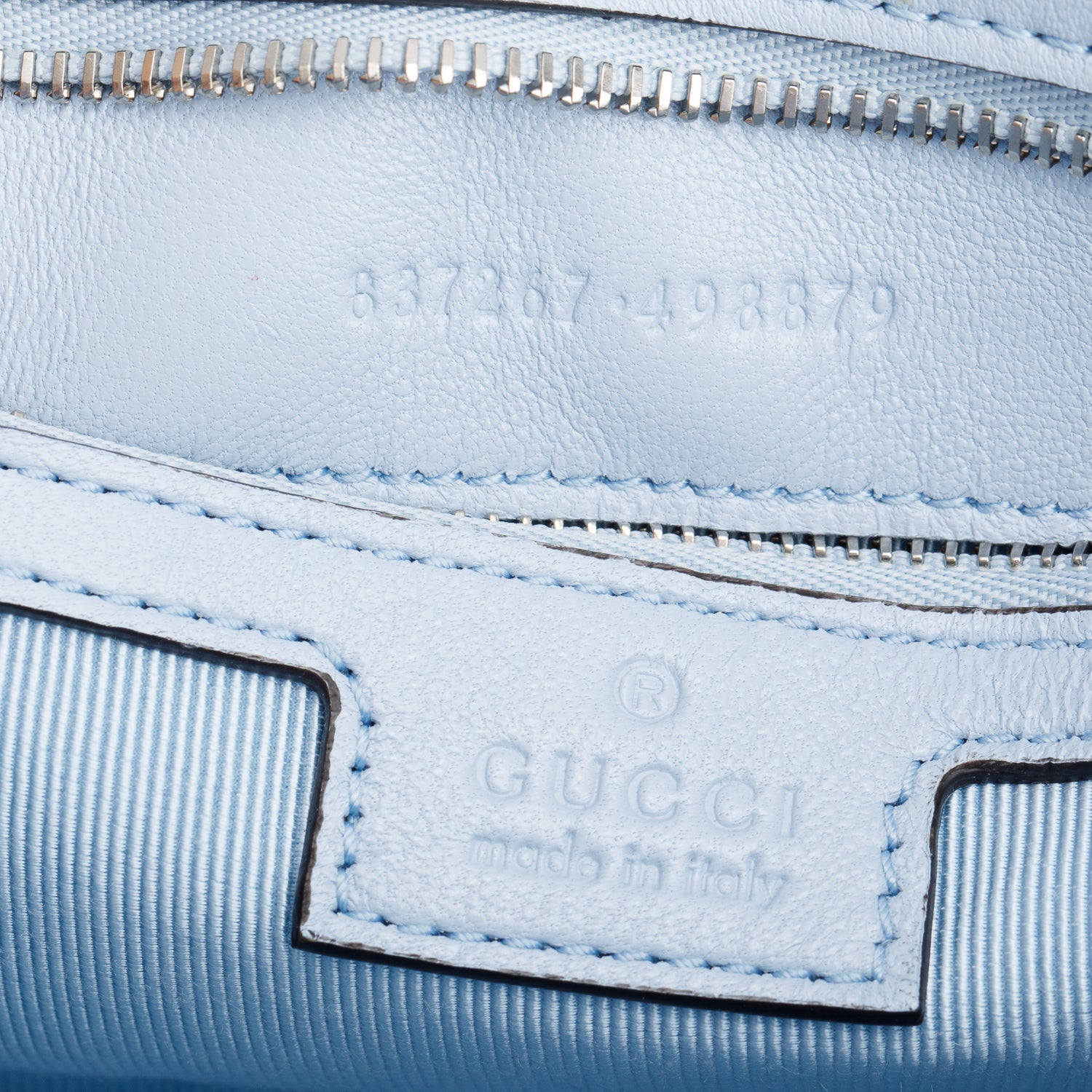 Gucci Blue GG Marmont Matelasse Medium Shoulder Bag w/ Box