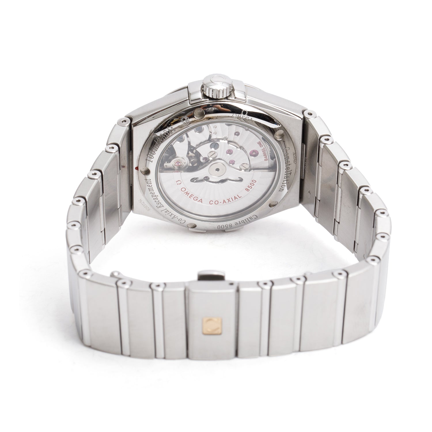 Omega Stainless Steel Constellation 38 MM Automatic Watch Black Diamond Dial