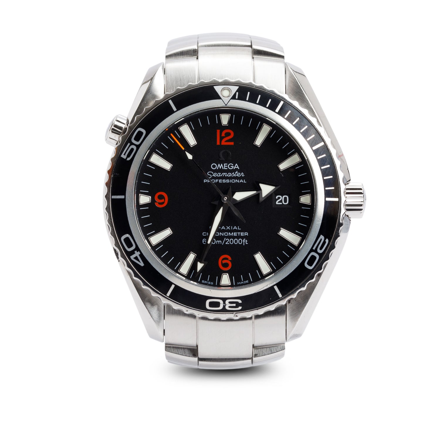 Omega Stainless Steel Seamaster Planet Ocean 600M Co-Axial Chronometer 45 MM Automatic Watch