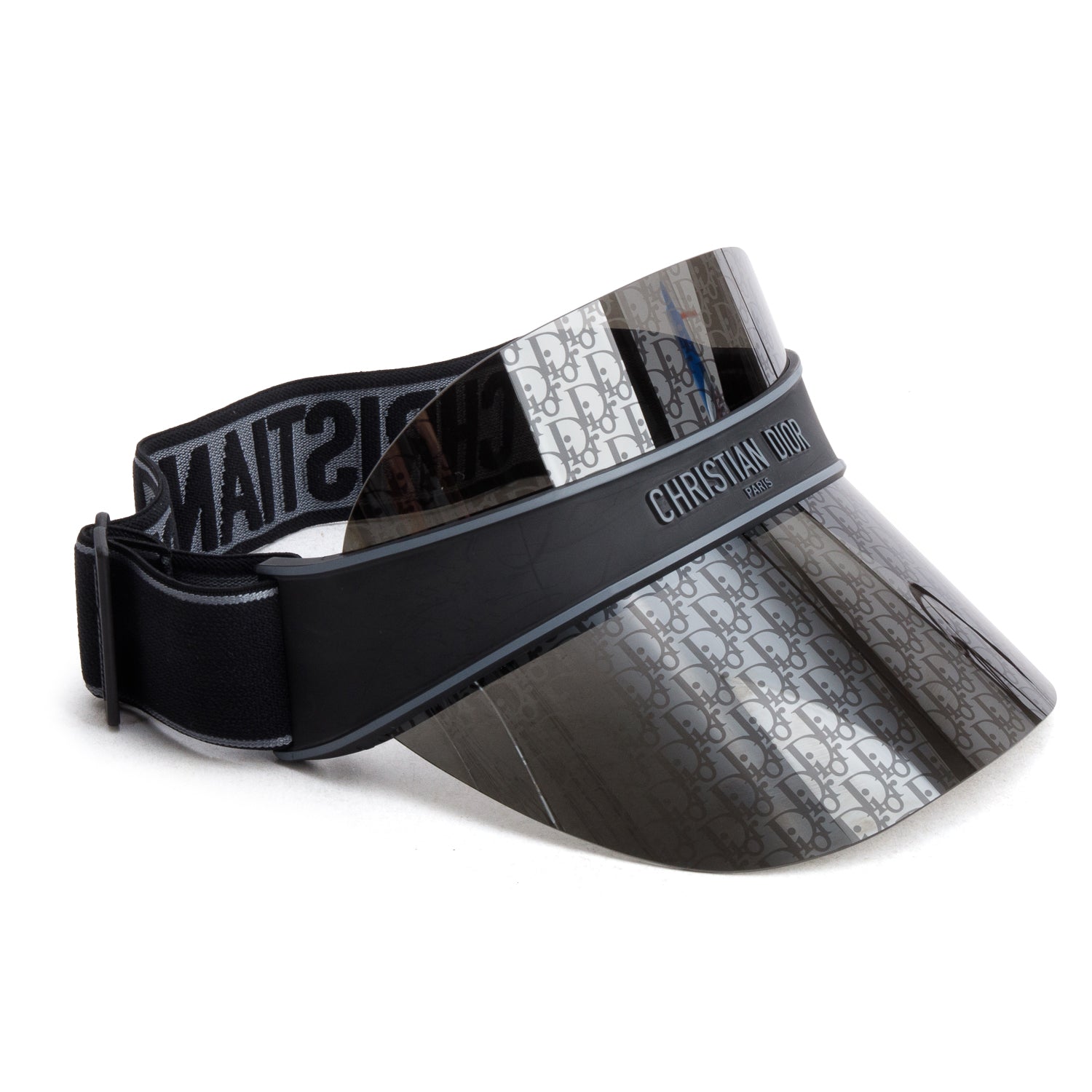 Christian Dior Black Oblique DiorClub V1U Visor w/ Box