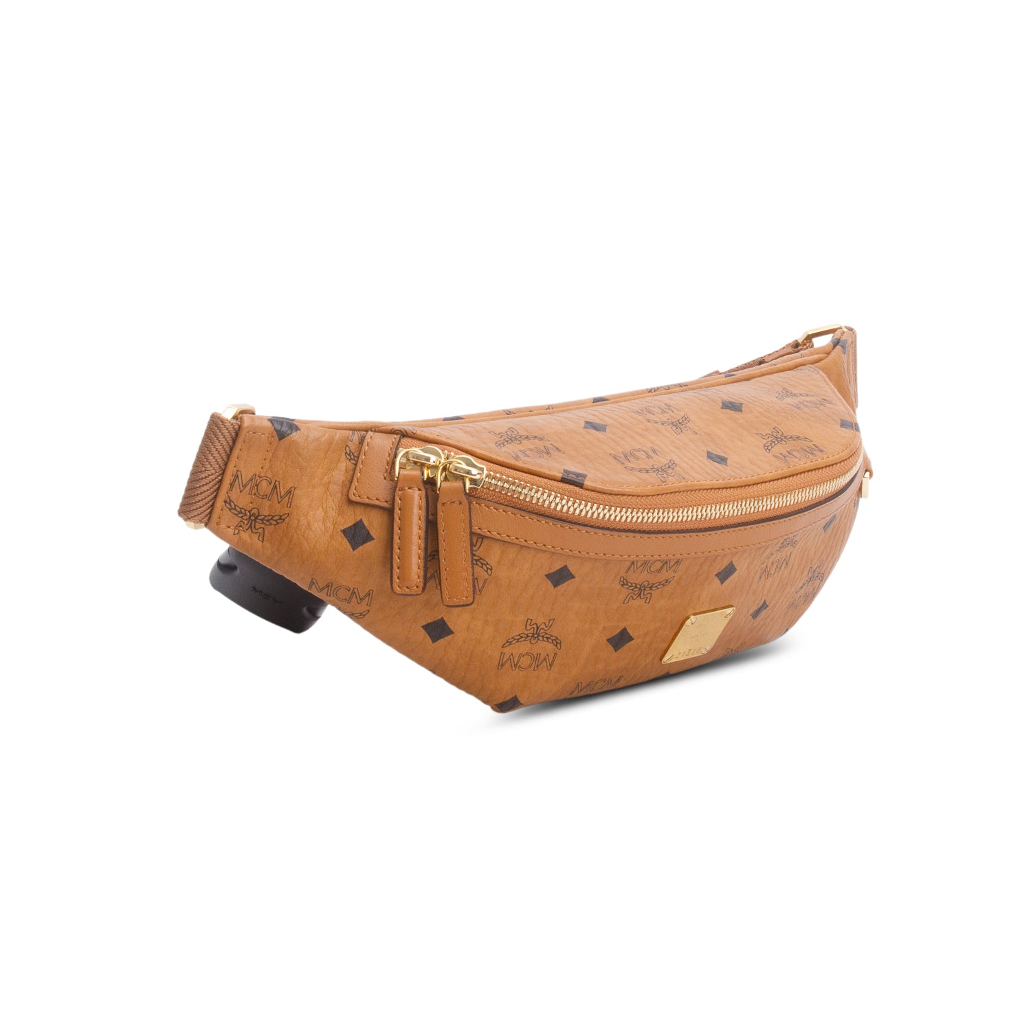 MCM Cognac Visetos Fursten Belt Bag
