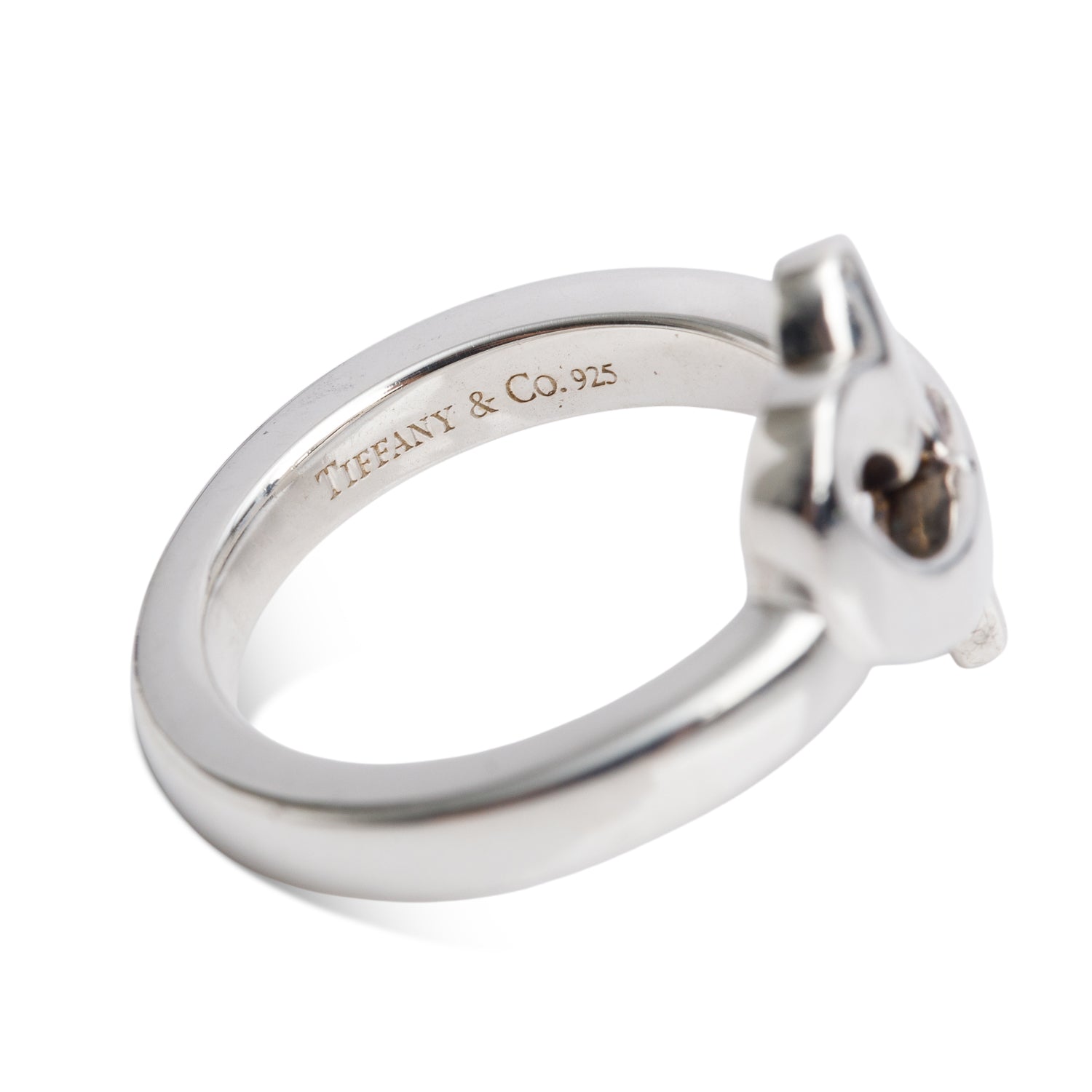 Tiffany & Co. Paloma Picasso Sterling Silver Loving Heart Ring, Size 6