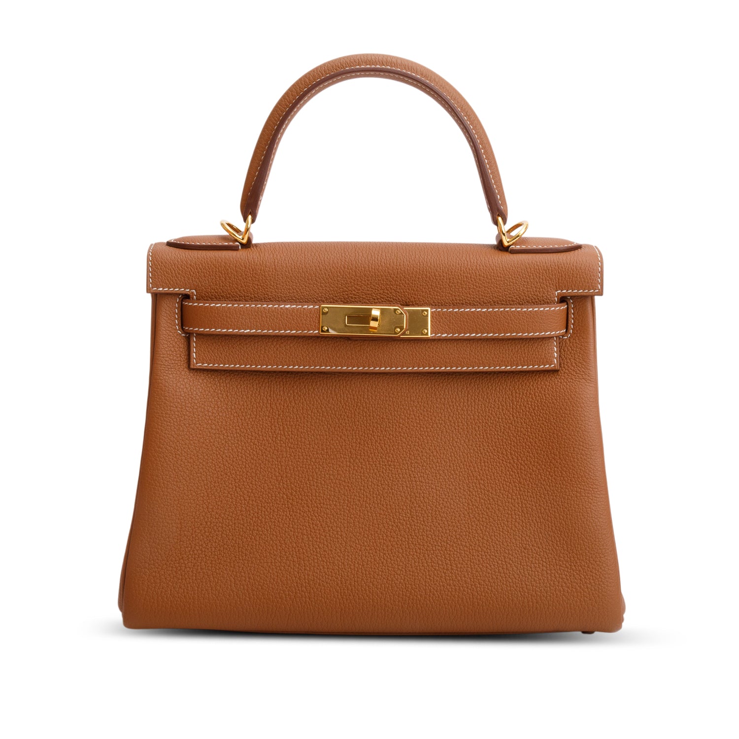 Hermes 2025 Gold Togo Kelly II Retourne 28 w/ Box & Strap