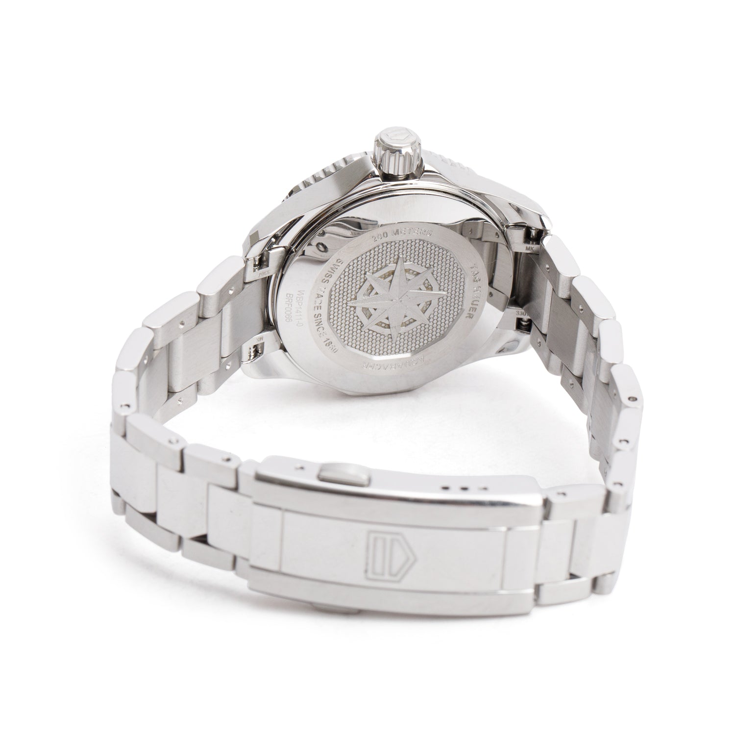 Tag Heuer Stainless Steel Aquaracer Professional 200M 30 MM Quartz Watch White Dial WBP1411-0 w/ Box & Papers