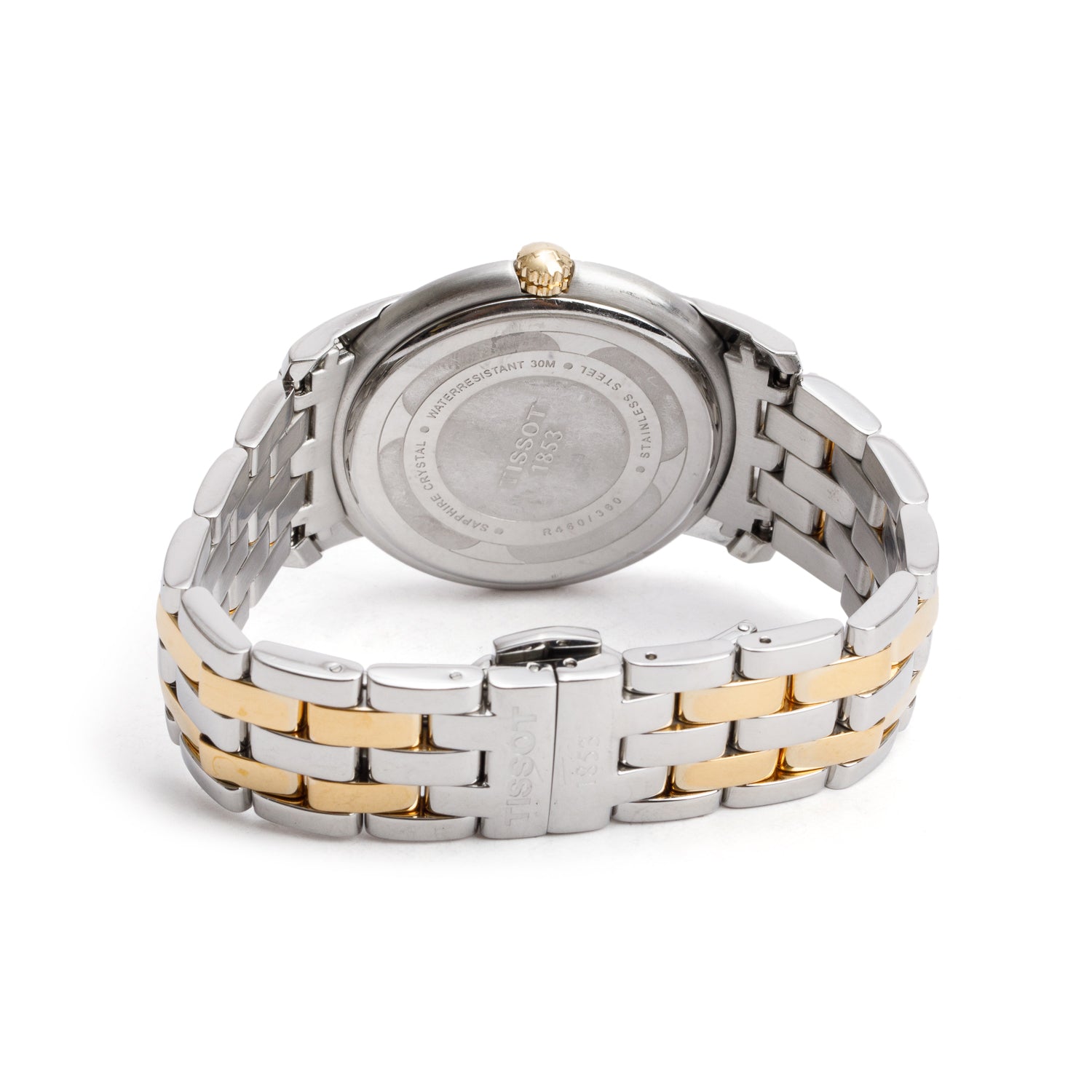 Tissot Two-Tone Stainless Steel Ballade III 39.5 MM Quartz Watch Silver Dial