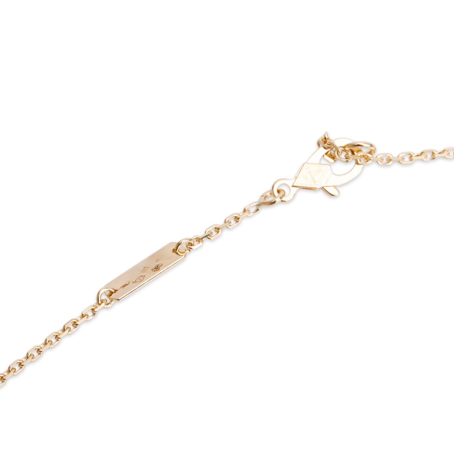 Van Cleef & Arpels 2025  18k Yellow Gold Vintage Alhambra Black Onyx Pendant Necklace w/ Box, Receipt & Certificate