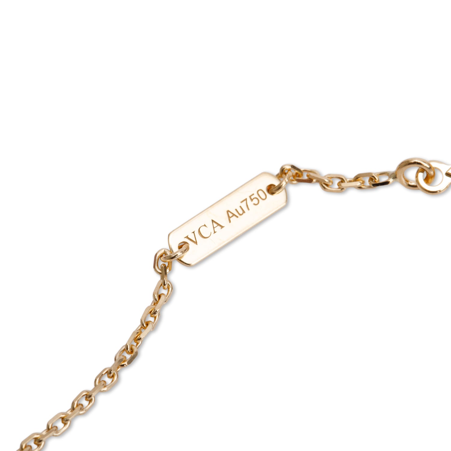 Van Cleef & Arpels 2025  18k Yellow Gold Vintage Alhambra Black Onyx Pendant Necklace w/ Box, Receipt & Certificate