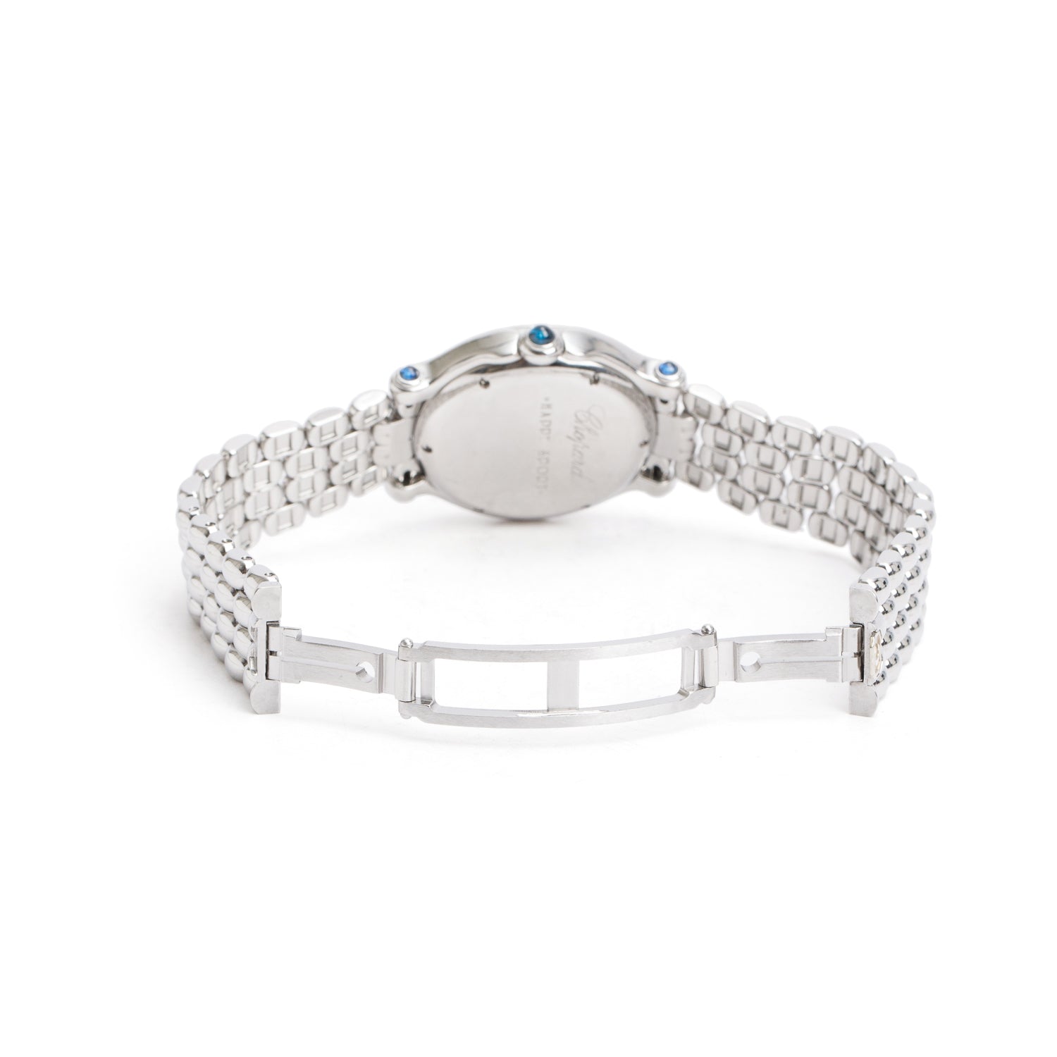 Chopard Stainless Steel Happy Sport Diamond 32 MM Quartz Watch