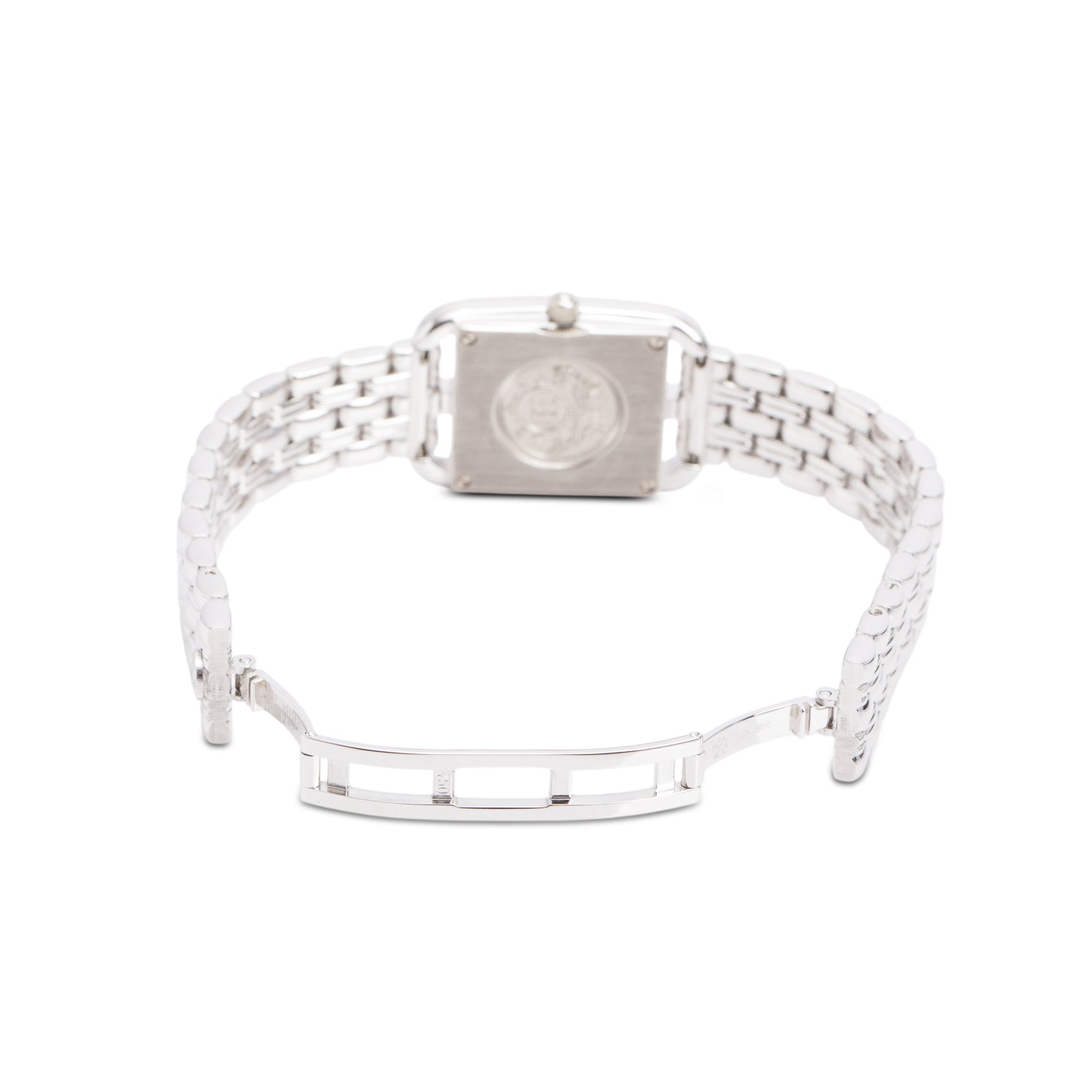 Hermes 18k White Gold Cape Cod Quartz Watch Mother of Pearl Dial, Mini Model