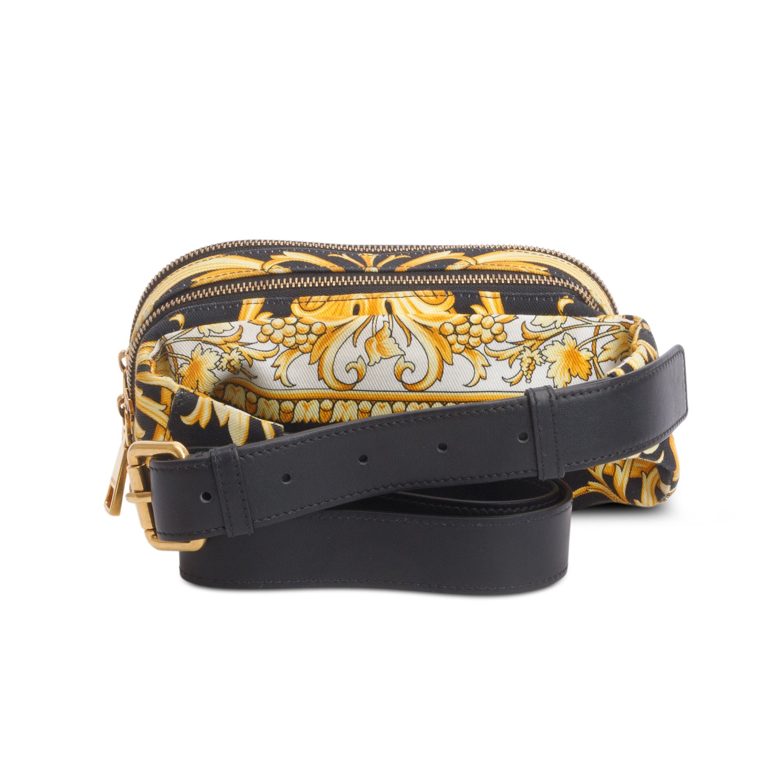 Versace Yellow Barocco Printed Belt Bag