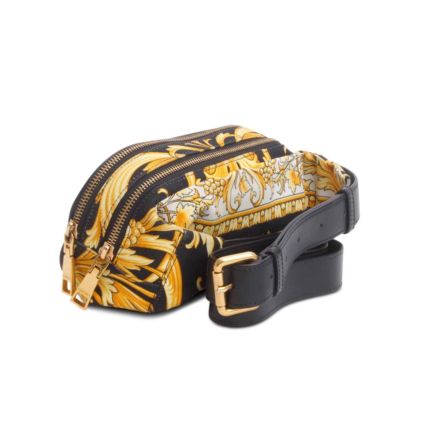 Versace Yellow Barocco Printed Belt Bag