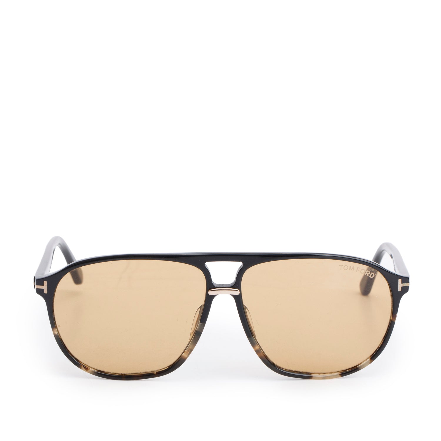 Tom Ford TF 1026 Black Acetate Polarized Bruce Aviator Sunglasses w/ Case