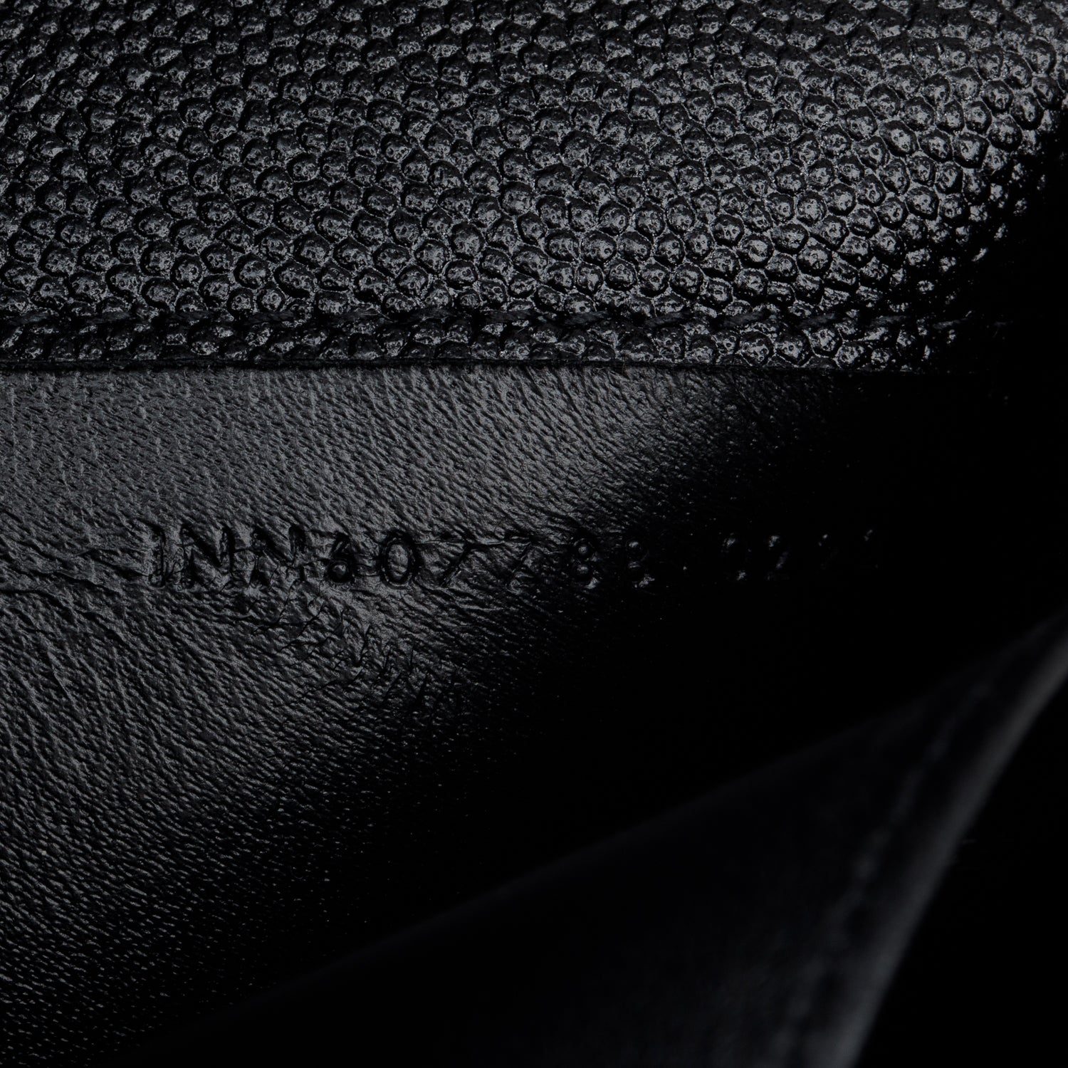 Saint Laurent 2022 Black Grain De Poudre Leather Uptown Chain Wallet w/ Insert & Box