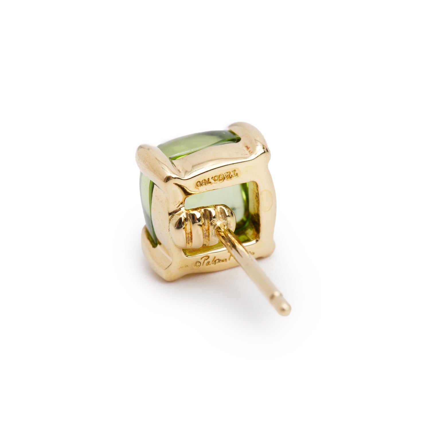 Tiffany & Co. Paloma Picasso 18k Yellow Gold Peridot Sugar Stacks Stud Earrings