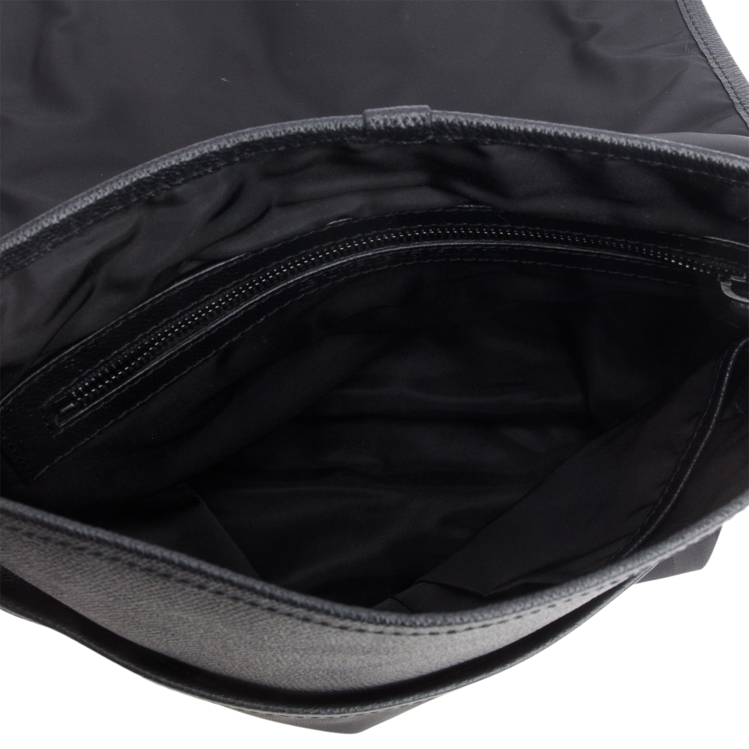 Burberry Black Smoked Check Nylon Messenger Bag