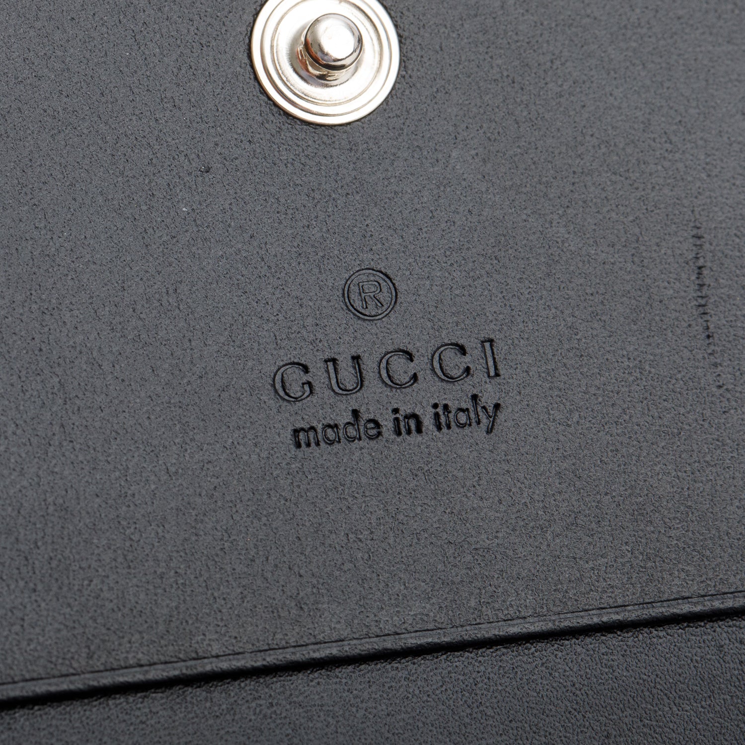 Gucci Black Guccissima Leather Bi-Fold Wallet w/ Box