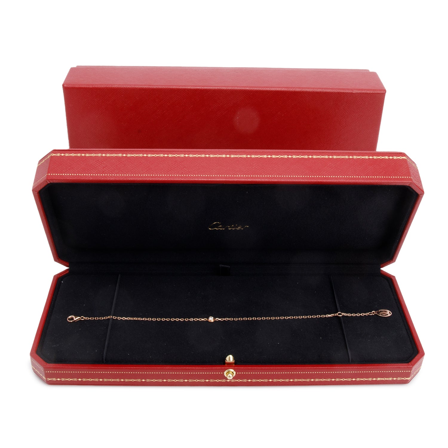 Cartier 18k Rose Gold Diamond D'Amour Bracelet, Small Model w/ Box