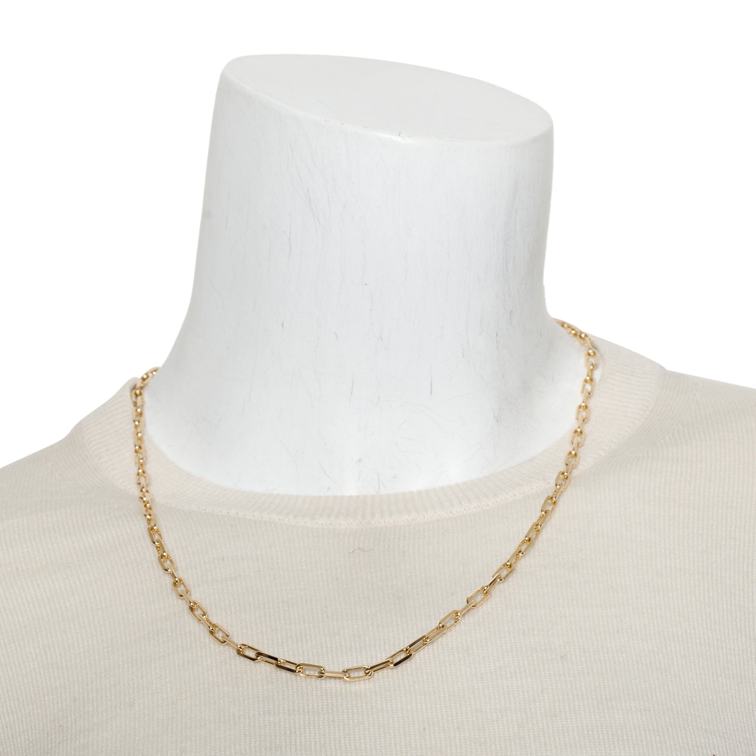Cartier 2024 18k Yellow Gold Santos de Cartier Necklace, Chain, Small Model w/ Box & Certificate