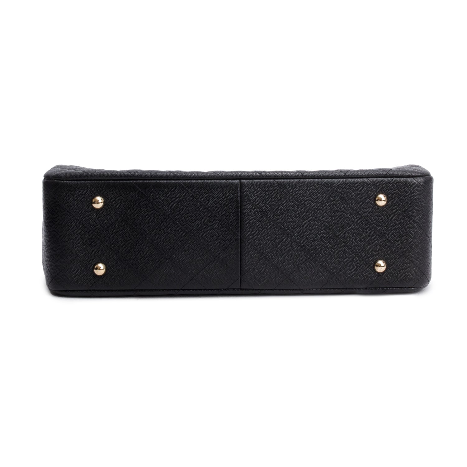 Chanel 2021 Black Caviar Quilted Classic Large Shopping Tote w/ Box & Receipt