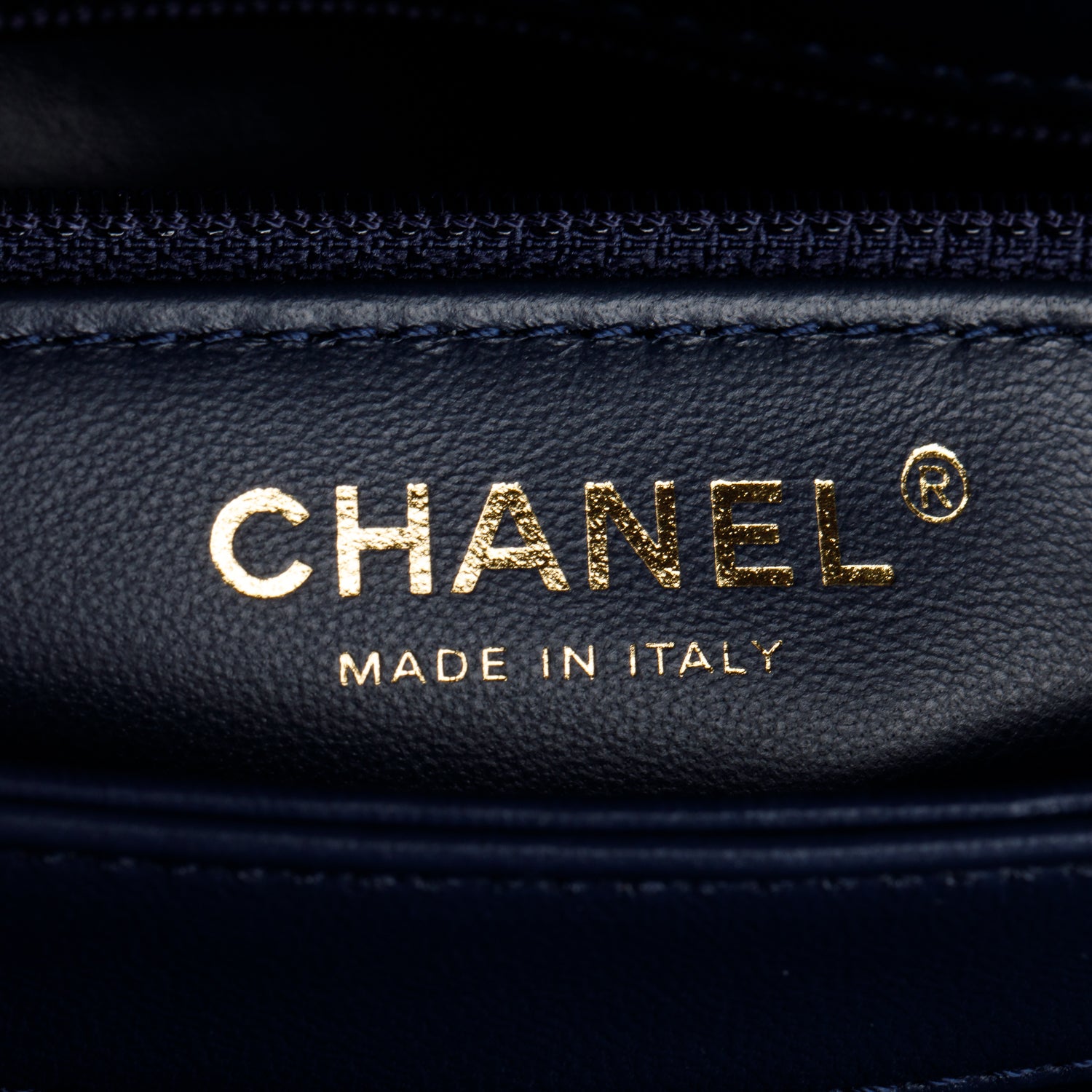 Chanel Navy Lambskin Quilted Small Trendy Top Handle Bag w/ Box