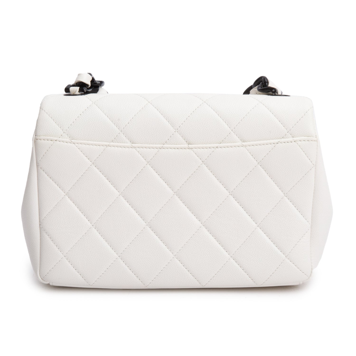 Chanel 2020 White Caviar Quilted My Everything Small Flap Bag w/ Box & Authenticity Card
