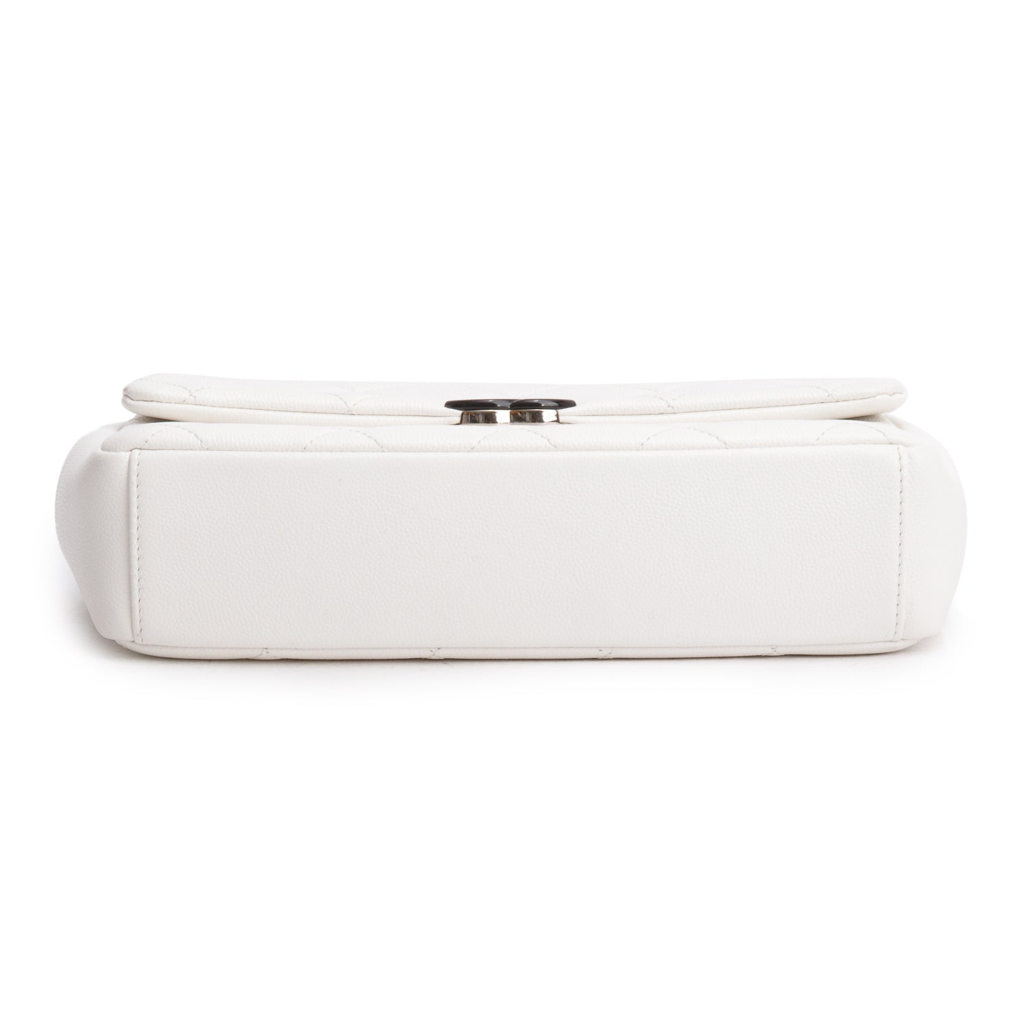 Chanel 2020 White Caviar Quilted My Everything Small Flap Bag w/ Box & Authenticity Card