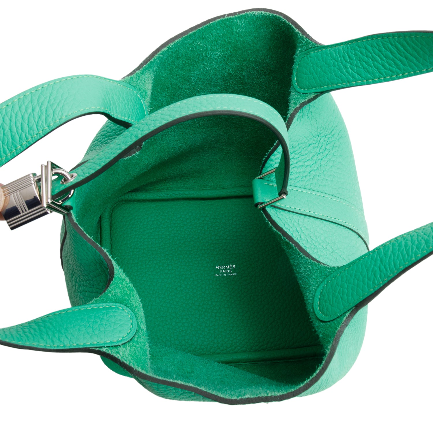 Hermes 2022 Vert Comics Taurillon Clemence Picotin Lock 18 w/ Box