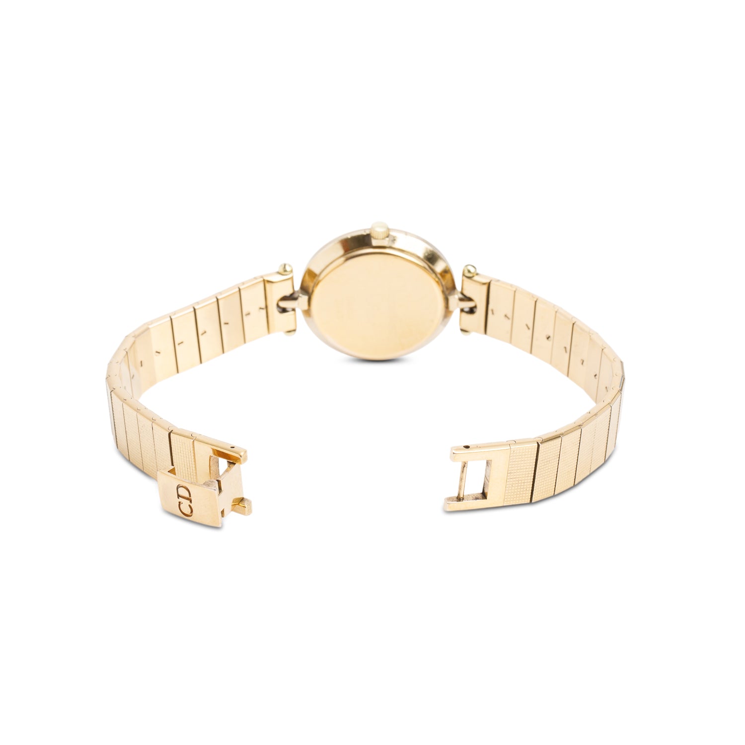 Christian Dior Vintage Gold-Plated Stainless Steel Classic 26 MM Quartz Watch White Dial