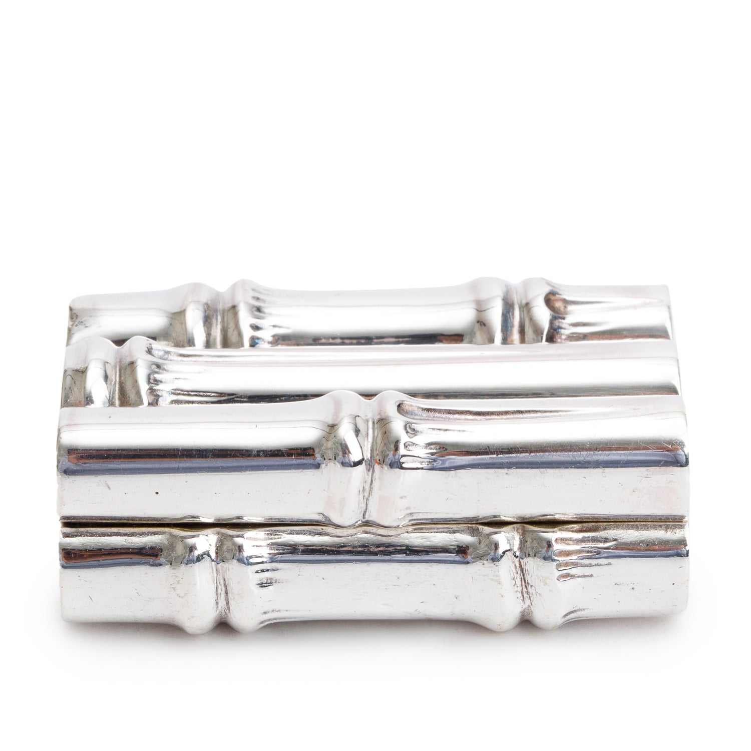 Tiffany & Co. Sterling Silver Bamboo Pill Box