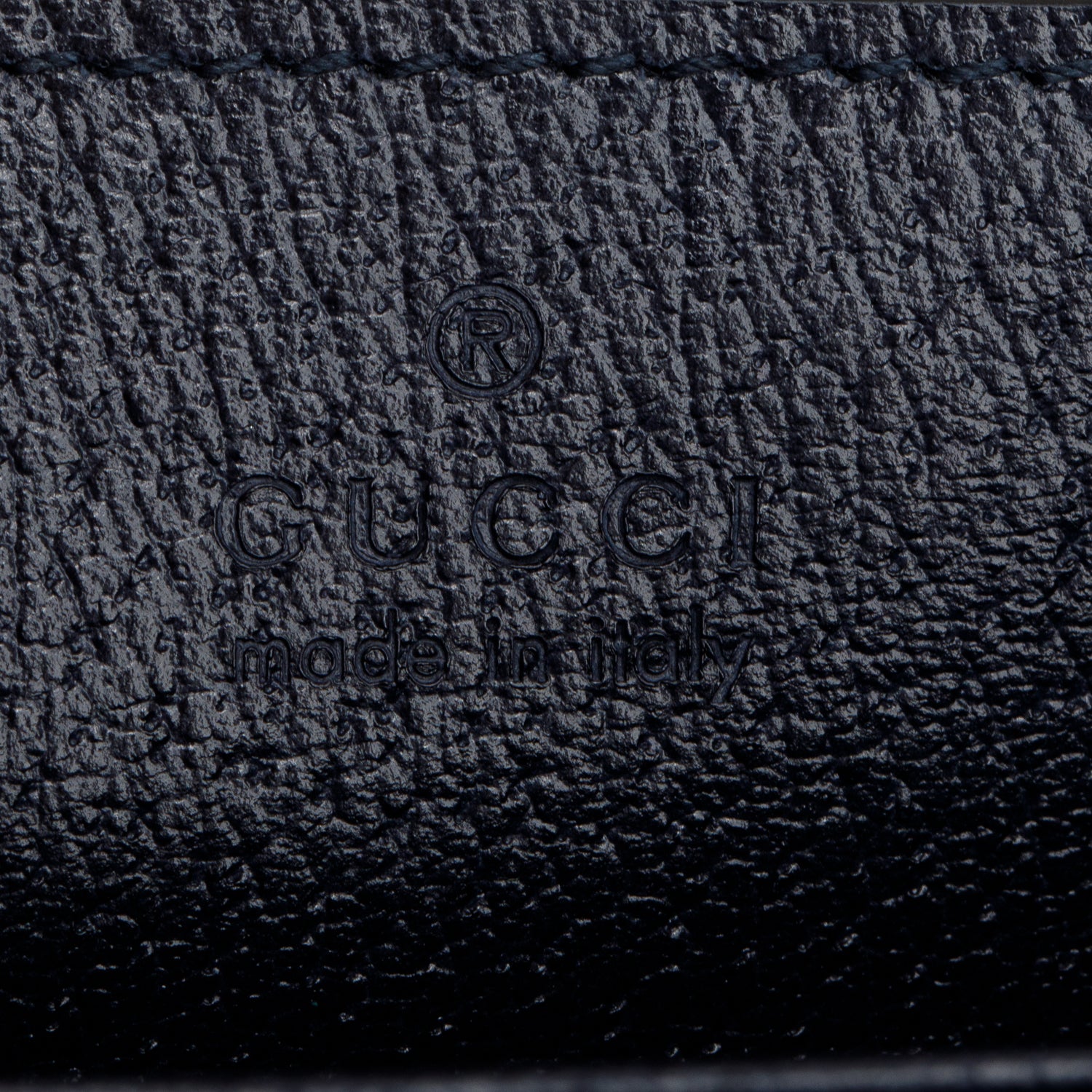 Gucci Black GG Supreme Monogram Textured Calfskin Web Medium Ophidia Chain Shoulder Bag w/ Box