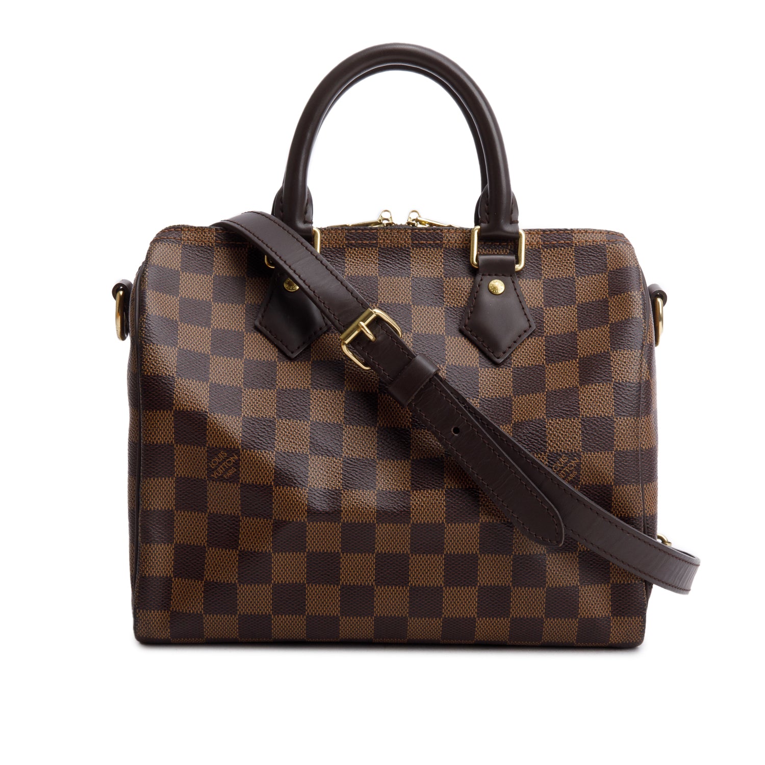 Louis Vuitton 2020 Damier Ebene Speedy Bandouliere 25 w/ Box & Strap
