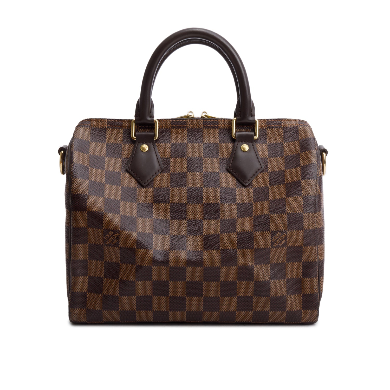 Louis Vuitton 2020 Damier Ebene Speedy Bandouliere 25 w/ Box & Strap