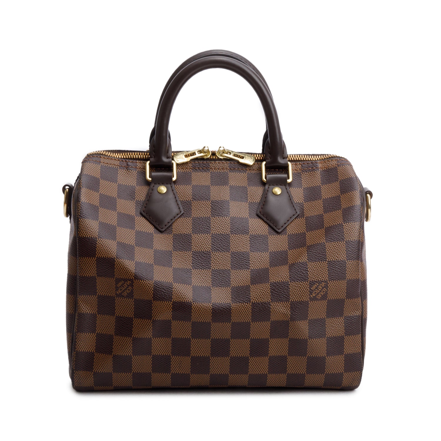 Louis Vuitton 2020 Damier Ebene Speedy Bandouliere 25 w/ Box & Strap