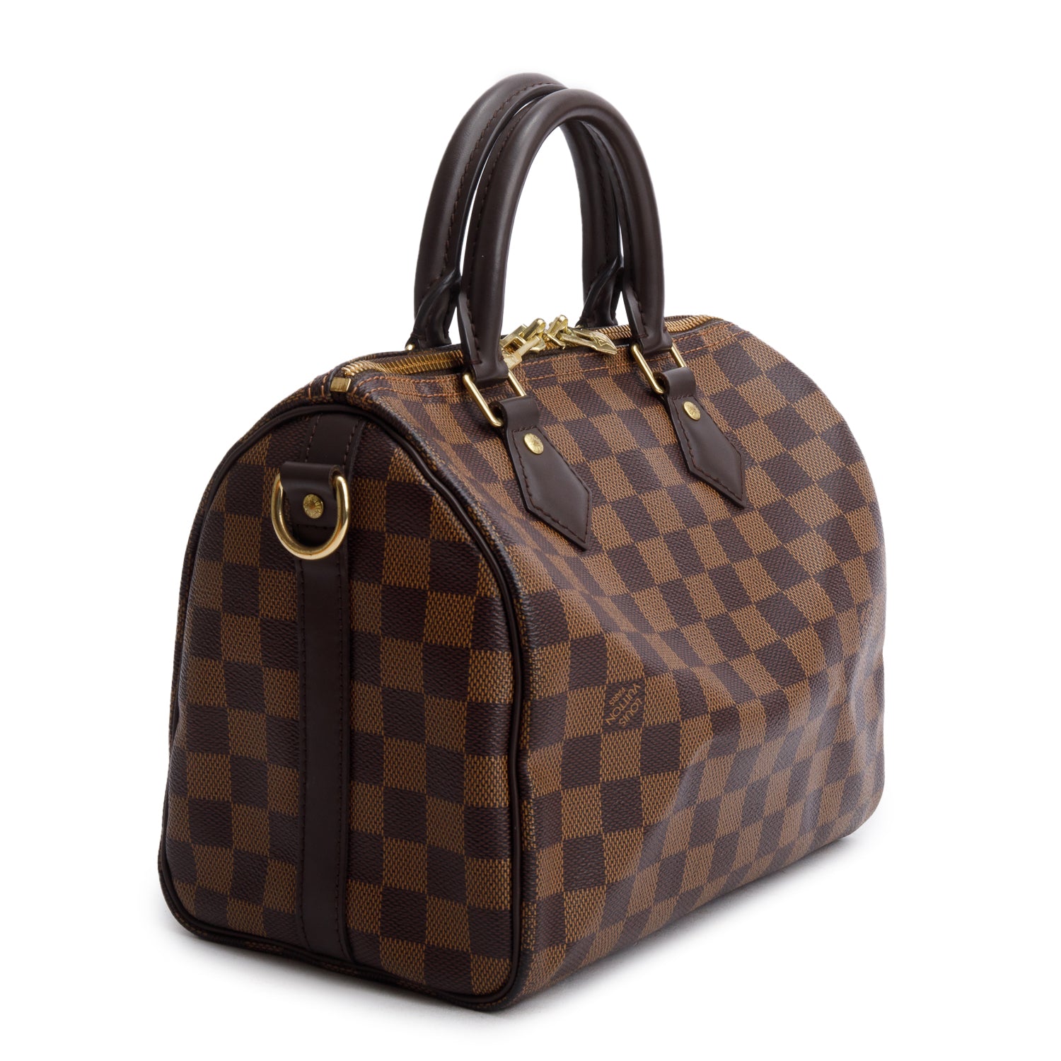 Louis Vuitton 2020 Damier Ebene Speedy Bandouliere 25 w/ Box & Strap
