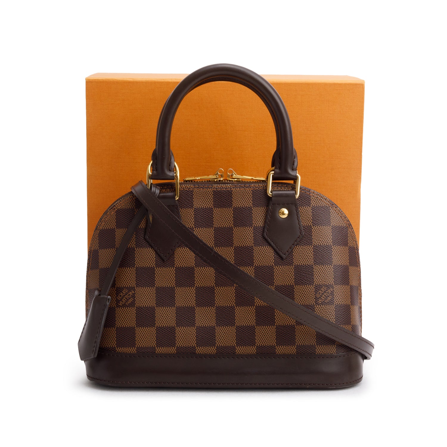 Louis Vuitton Damier Ebene Alma BB w/ Box & Strap