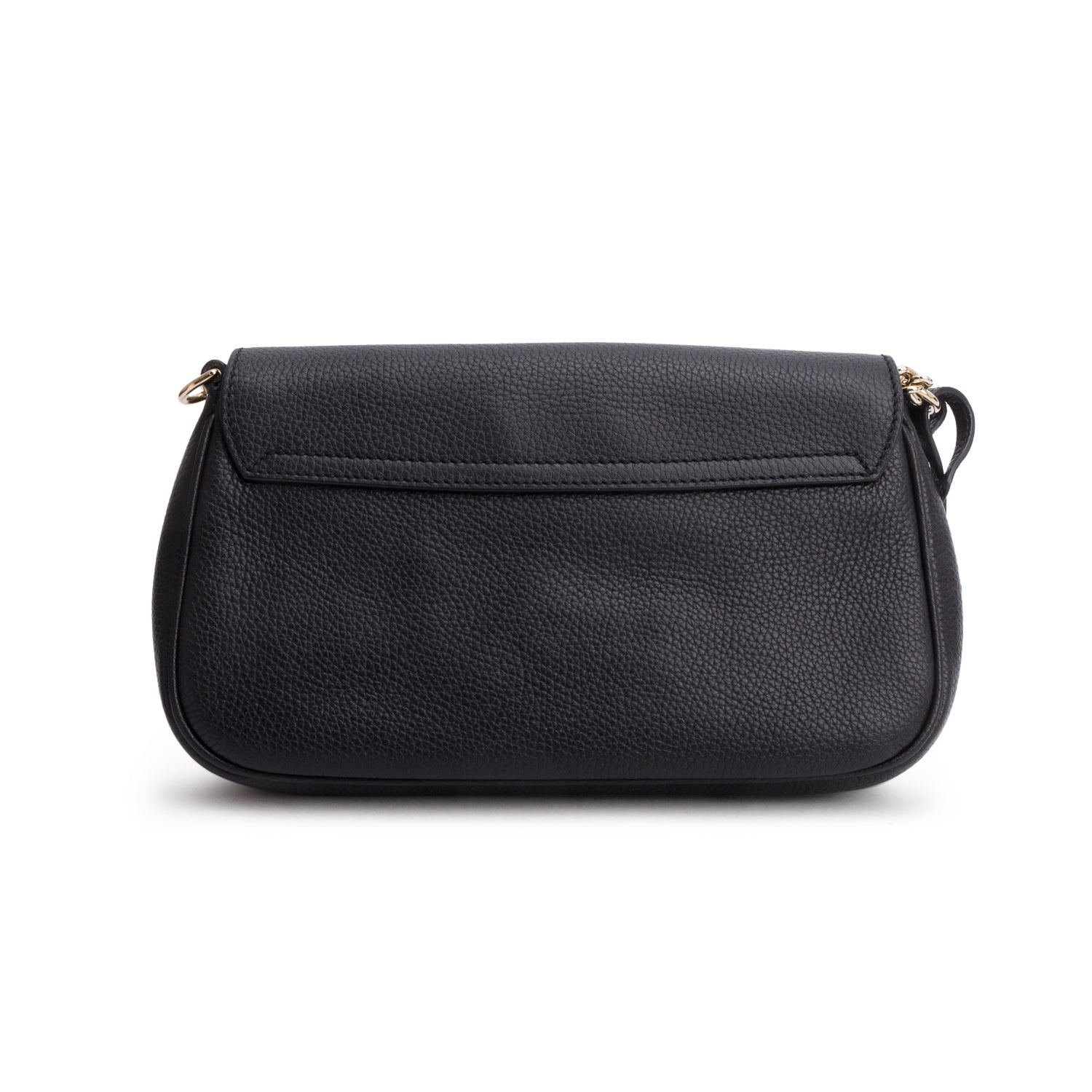 Gucci Black Pebbled Calfskin Medium Soho Chain Crossbody Bag w/ Box